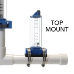 Rola-chem 570351T 2" Top Mount Flowmeter 30 150 Gpm,. Fixed Price $59.99.