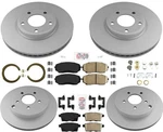 Ft & Rr Geo Coated Disc Brake Rotors Pads Ford Edge Front Wheel Drive 07-09. Fixed Price $363.00.