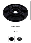 Aquastar Pool Products Wall Fitting, 6" Dia, 1-7/8"HS, 1-1/2"MPT, Black 615T10. Fixed Price $17.00.