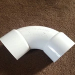 Lasco # 406-025SW, 2.5" Slip X Sweep Elbow, White Pvc (lot Of 10). Fixed Price $110.00.