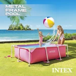 Free Shipping Intex 84 23.62 Inch Rectangular Frame Above Ground Pool Pink. Fixed Price $65.61.