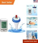 Floating Pool Thermometer With Multi-channel Support Solar Powered & Durable. Fixed Price $54.00.