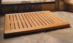 Grade-a Teak Wood 30X24 Large Floor Mat Shower Pool Bath Room Spa Outdoor. Fixed Price $122.51.