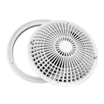 10" White Moflow Suction Cover W/ Frame (aquastar - 10MF101). Fixed Price $46.50.