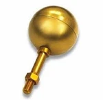4" Gold Anodized Aluminum Flagpole Ball Ornament Finial Topper Eder. Fixed Price $47.95.