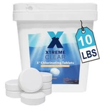 Xtremeclear 3" Stabilized Chlorine Tablets 10 Pounds Swimming Pool Hot Tub Spa. Fixed Price $65.95.