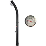 Outdoor Solar Heated Shower 4.8 Gallon Adjustable Head With Base. Fixed Price $79.99.
