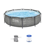 Bestway Steel Pro Max 10' 30" Above Ground Swimming Pool Set, Gray (open Box). Fixed Price $116.37.