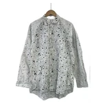 Comme Des Garcons Shirt Long-sleeved Cotton White All-over Print W11011. Fixed Price $219.21.