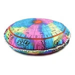 Zodiac Mandala Floor Pillow Case Round Bohemian Boho Throw Pouf Cushions Cover. Fixed Price $16.99.