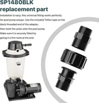 SP1480BLK 1-1/2 Pool Union Double Male End For Hayward Star-clear. Fixed Price $18.45.