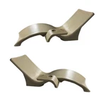 Global Pool Products 2 Lounge Chairs With Connecting Table - Outdoor Chaise. Fixed Price $1798.00.