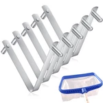 Lovufir 5PCS Pool Pole Clips, V-shaped Stainless Steel Brush White. Fixed Price $10.61.