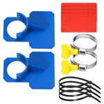 2X Swimming Pool Pipe Holder Hose Bracket For Above Ground Blue. Fixed Price $18.10.