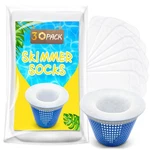 30 Pack Pool Skimmer Filter Socks Ultra Fine Mesh Basket Liner. Fixed Price $14.69.