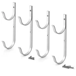 Aquatix Pro Pool Pole Hanger Premium 4PC Aluminium Holder Set, Ideal Silver. Fixed Price $24.02.