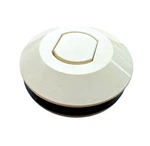 Presairtrol Herga Flush White #6442 Button 2"H X 2-1/2" Flange New. Fixed Price $20.00.