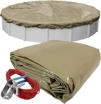 Robelle 28 Ft Industrial Taupe Winter Cover For Above Ground Pools, 4. Fixed Price $81.50.