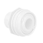 Aquastar 301 1" Flush Mount Return Fitting With Water Stop - White. Fixed Price $15.75.