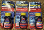 Aquachek Bromine 4-IN-1 Swimming Pool, Spa, Hot Tub Test Strips 150. Fixed Price $15.00.