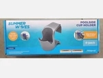 Summer Waves Poolside Cup Holder Gray, 4-PACK- New. Fixed Price $7.50.