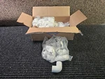 (qty 50) Dura 406-010 90 Degree Pvc Elbow, In. X Slip, White. Fixed Price $93.11.