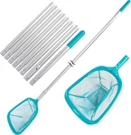 11.5 Foot Swimming Pool Leaf Skimmer Net With Telescopic Aluminum Pole 8 Sect.... Fixed Price $32.94.