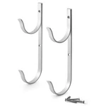 Aquatix Pro Pool Pole Hanger Premium 2PC Aluminium Holder Set, Ideal Black. Fixed Price $11.88.