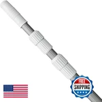 12 Ft Pool Pole Telescoping Aluminum 5/4" Diameter With Strong Grip. Fixed Price $56.87.