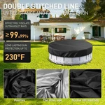 Uv - Resistant 18 Ft Swimming Pool Cover For Summer Readiness. Fixed Price $69.99.