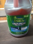 Green Water Tracing & Leak Detection Flourescent Dye - 1 Gallon,. Fixed Price $60.00.