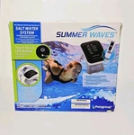 New Summer Waves Salt Water System For Above Ground Pools W/ Touch Led Display. Fixed Price $189.95.