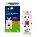 Leviton Smartlockpro Gfci Outlet 20A 125V Duplex 5-20R White Pack. Fixed Price $21.30.