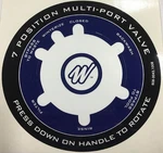 Waterway 808-0043 Filter Valve Label Decal Sticker For WVS003 Sand. Fixed Price $14.95.