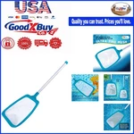 Pool Spa Leaf Skimmer Net 17 Aluminum Pole Ultra Fine Mesh Debris Cleaners.... Fixed Price $17.66.