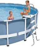 Intex 28067E Above Ground 52" Wall Steel Frame Swimming Pool Entry Ladder. Fixed Price $99.99.