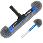 2 In 1 Pool Brush Cobweb Duster Heavy Duty Detachable Round Tidymister Head. Fixed Price $59.99.