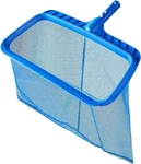 Pool Cleaning Skimmer Net, Reinforced Deep Rake, Heavy Duty, No Pole, Blue. Fixed Price $19.98.