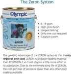 Olympic Zeron Bikini Blue Pool Paint 1 Gallon 2-PART Epoxy For Plaster Fiberglas. Fixed Price $143.20.