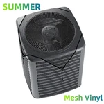 Outside Air Conditioner Cover Mesh Vinyl Protector Ac Defender For Summer Unit. Fixed Price $16.99.