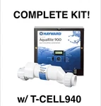 Hayward 40K Gal Aquarite 900 Complete System Salt Chlorinator TCELL940 Flow. Fixed Price $1989.00.