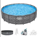 Bestway Apx 365 18X52 Above Ground Pool Set Pump Ladder Free Shipping. Fixed Price $719.99.
