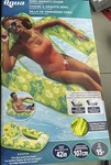 Aqua Leisure Zero Gravity Inflatable Swimming Pool Lounge Chair Float, Green. Fixed Price $35.00.