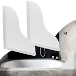 Spidfee Shower Splash Kit, Large Guards 9.1 X 7.1 Inches, White. Fixed Price $24.64.