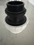 Praher Plastics 2.5" With 2" Threads High Heat Pump Union Mip Skt C/w O-ring. Fixed Price $22.99.