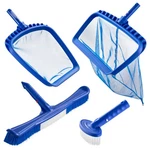 Uimoso Swimming Pool Cleaning Set With Skimmer Net, Rake, And Brush Attachments. Fixed Price $28.99.