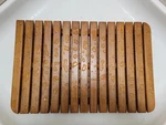 Teak Shower Mat 24"X16" Non-slip Lacquer Finish Bathroom Spa Floor. Fixed Price $35.00.