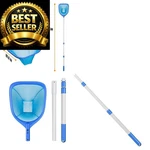 Mowend Swimming Pool Skimmer Net Total 67.7 Inches, Blue. Fixed Price $30.99.