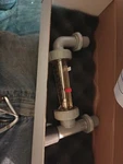 Blue White 1/2" Npt Adjustable Panel Mount Flowmeter 0.5 To Gpm 175PSI Or 212. Fixed Price $150.00.