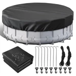 High Quality Round Black Summer Pool Cover For Family Private Swimming. Fixed Price $69.99.